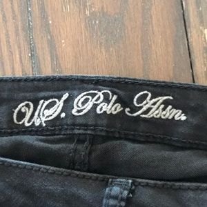 Black skinny leg Polo jeans
